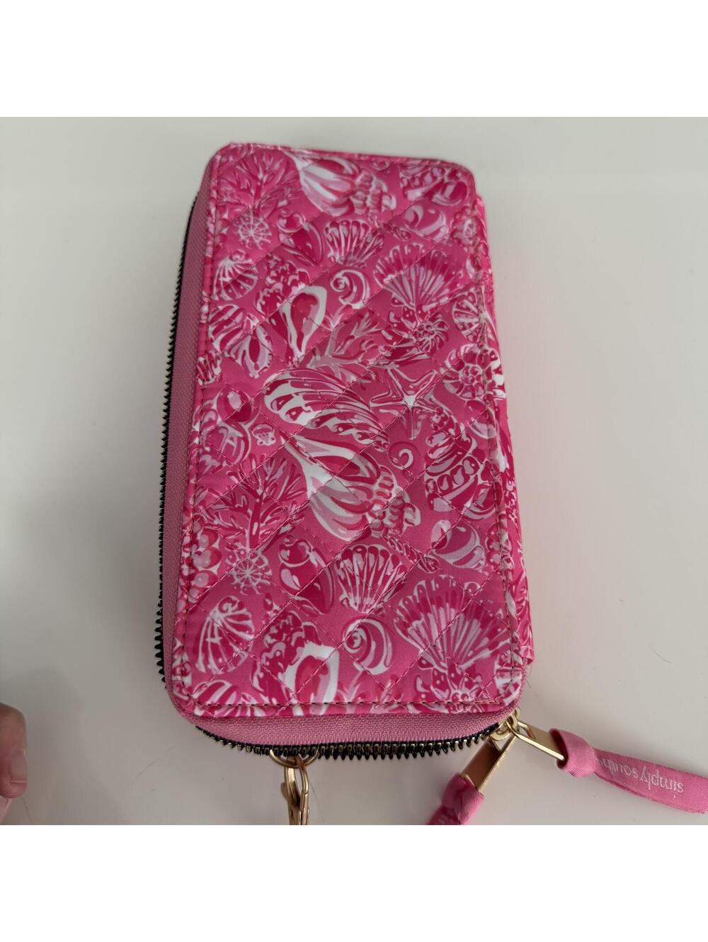 Simply Southern Pink Quilted Wallet with Shell Pattern - Picture 6 of 7